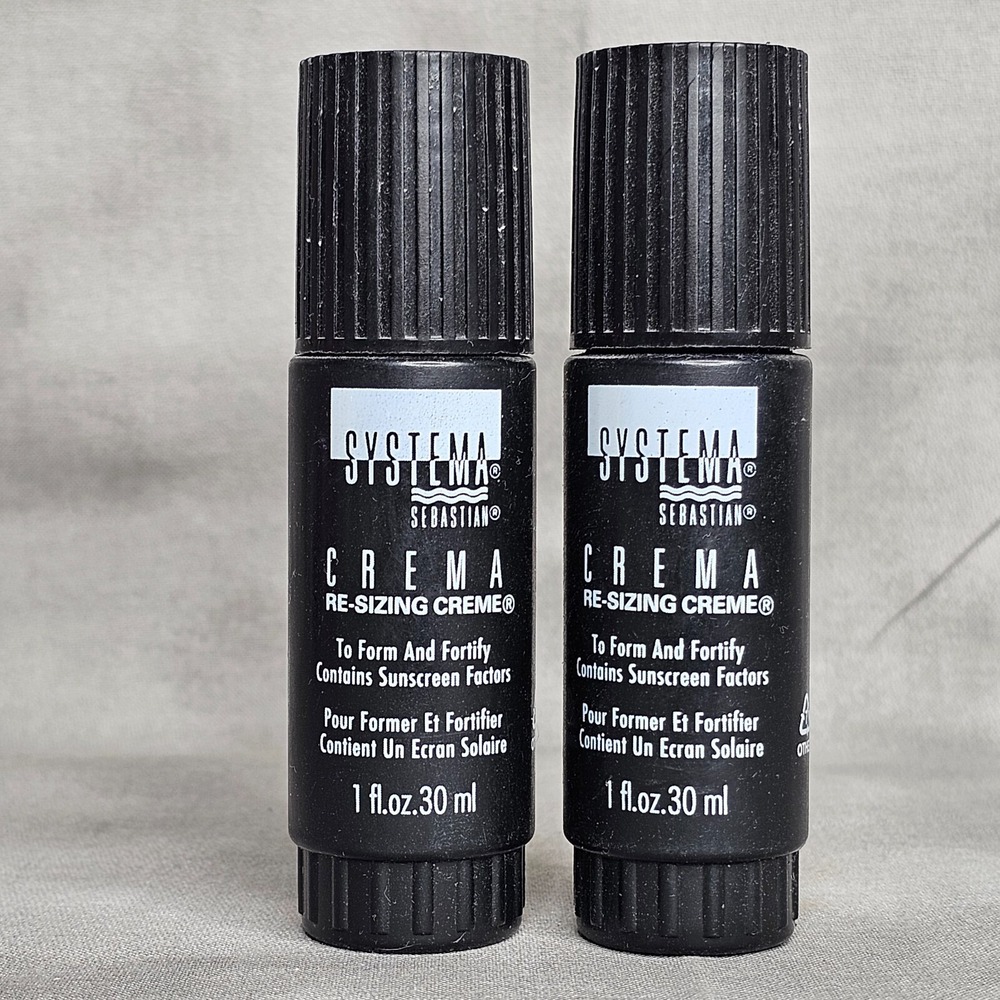 (x2) SEBASTIAN Systema Re-Sizing Creme to Form & Fortify - 1 oz each Travel Size